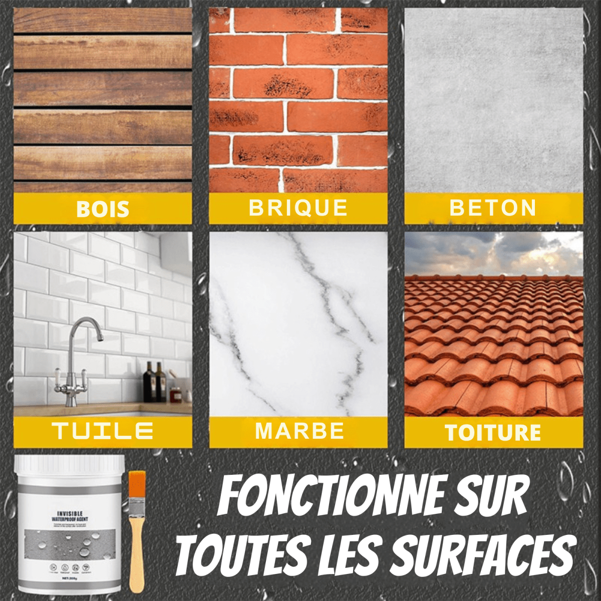 Colle De Mastic Anti - fuite Imperméable Et Invisible Super Puissant Avec Brosse - ECOM SN